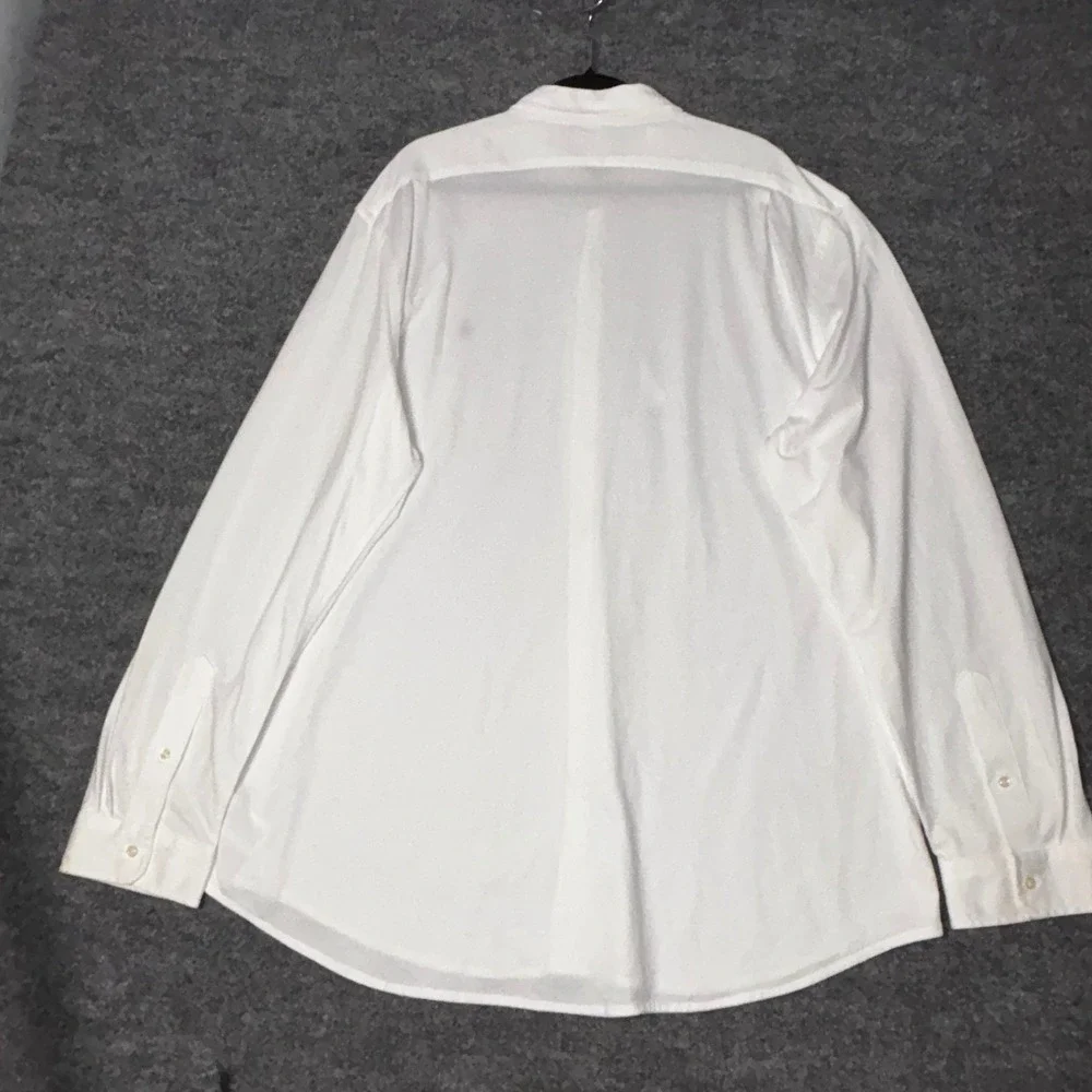 Polo Ralph Lauren Mens XXL White Cotton Jersey Long Sleeve Button Down Shirt NWT